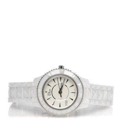 Christian Dior Stainless Steel Ceramic 33mm Dior VIII Quartz Watch White 3 of 7