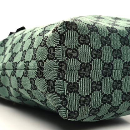 Gucci Monogram Tote Bag Green 9 of 10