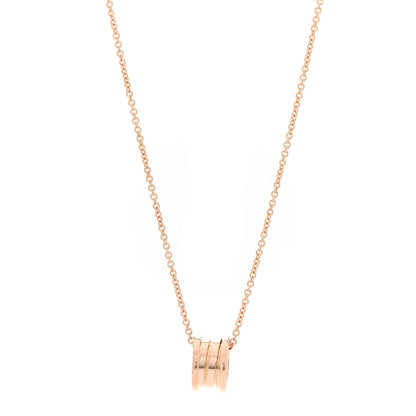 Bulgari 18K Rose Gold B.Zero1 Pendant Necklace 1 of 6