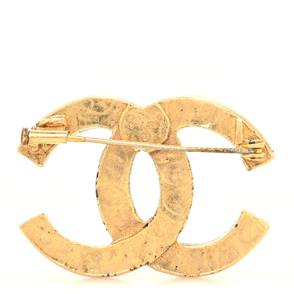 Chanel Crystal CC Brooch Gold 3 of 4