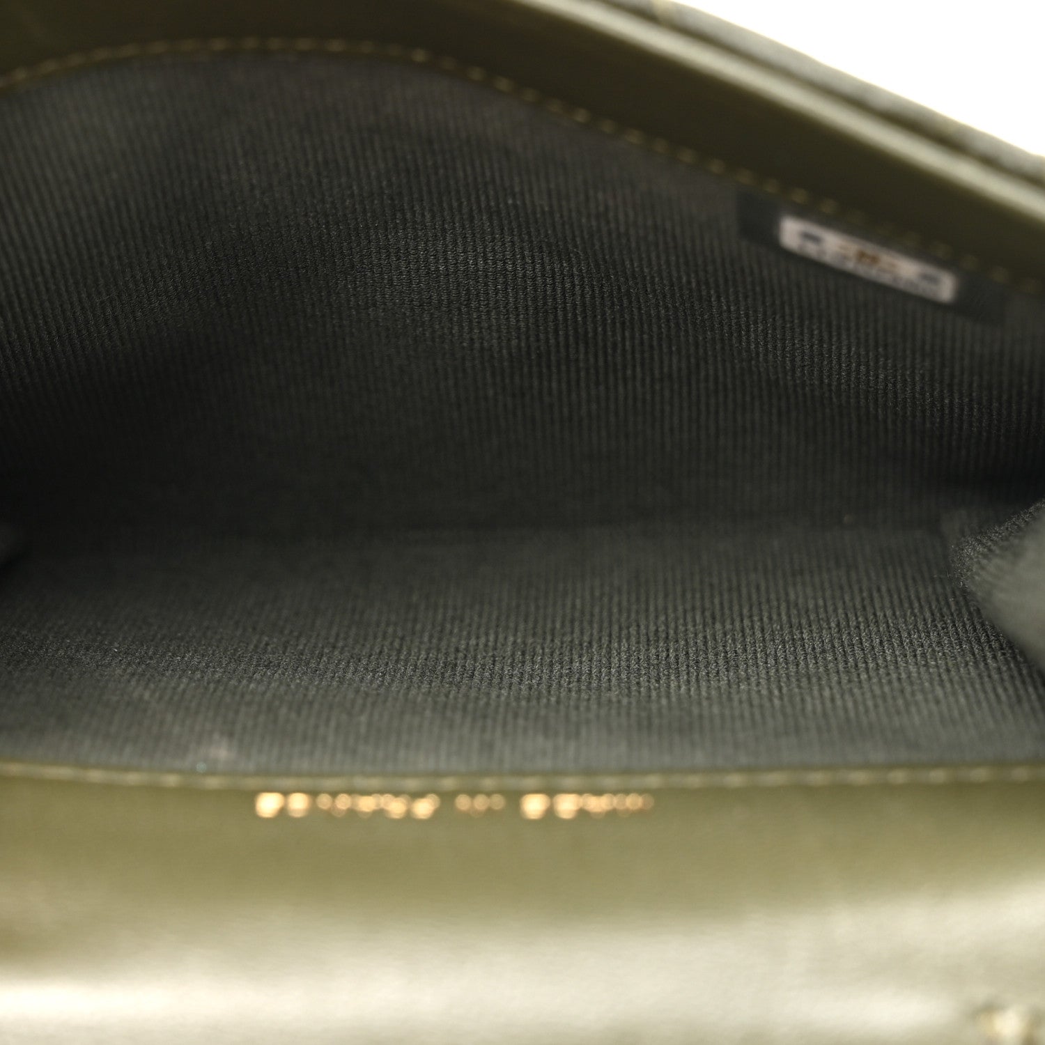 Chanel Lambskin Quilted Small Flap Zip Wallet Dark Green 5 of 8