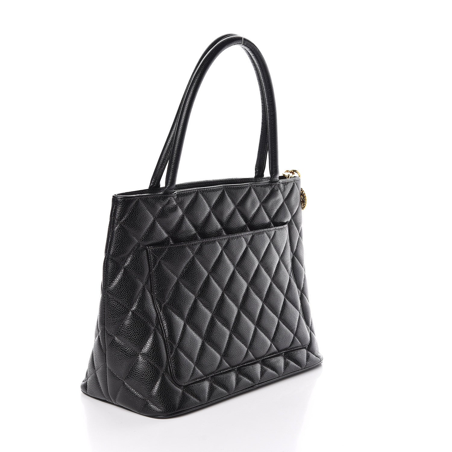 Chanel Caviar Quilted Medallion Tote Black 3 of 13