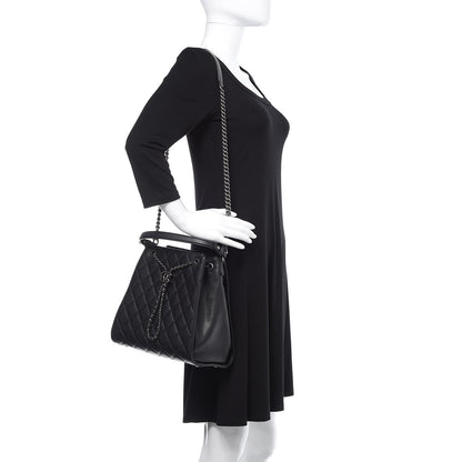 Chanel Caviar Quilted Medium CC Bucket Bag Black 2 of 10