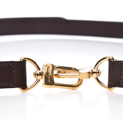 Louis Vuitton Calfskin Adjustable Speedy Bandouliere Shoulder Strap Brown 4 of 4