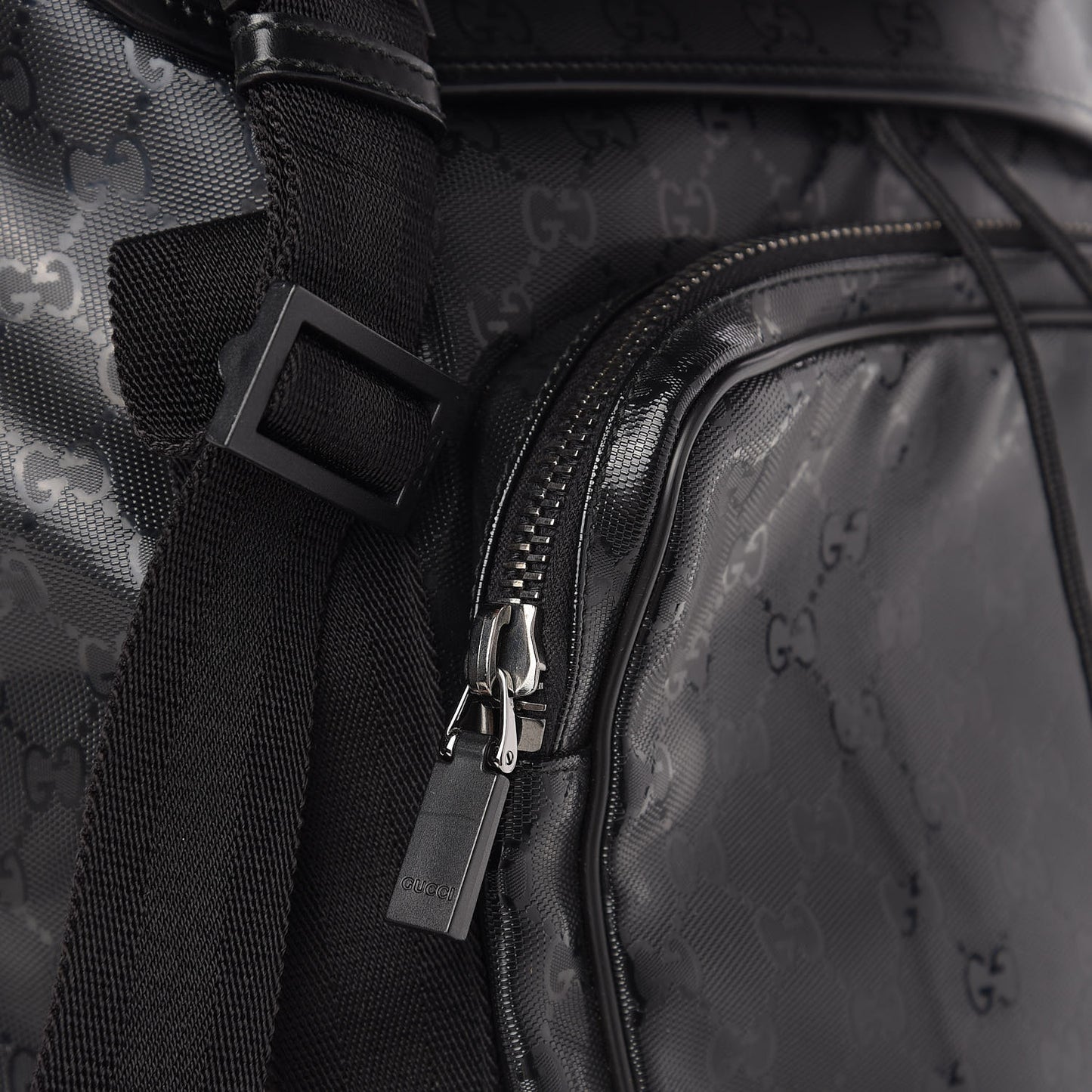 Imprime Monogram Large Interlocking G Double Buckle Backpack Black