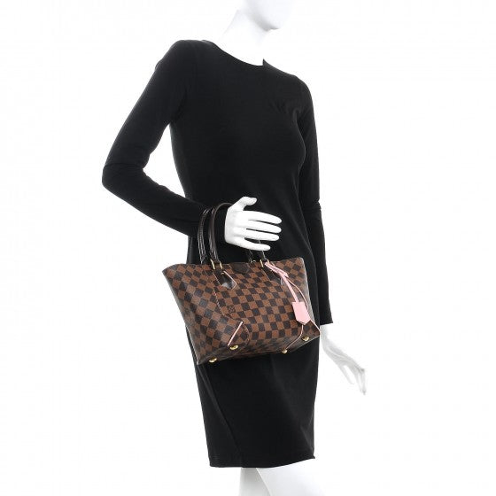 Louis Vuitton Damier Ebene Caissa Tote PM Rose Ballerine 3 of 8