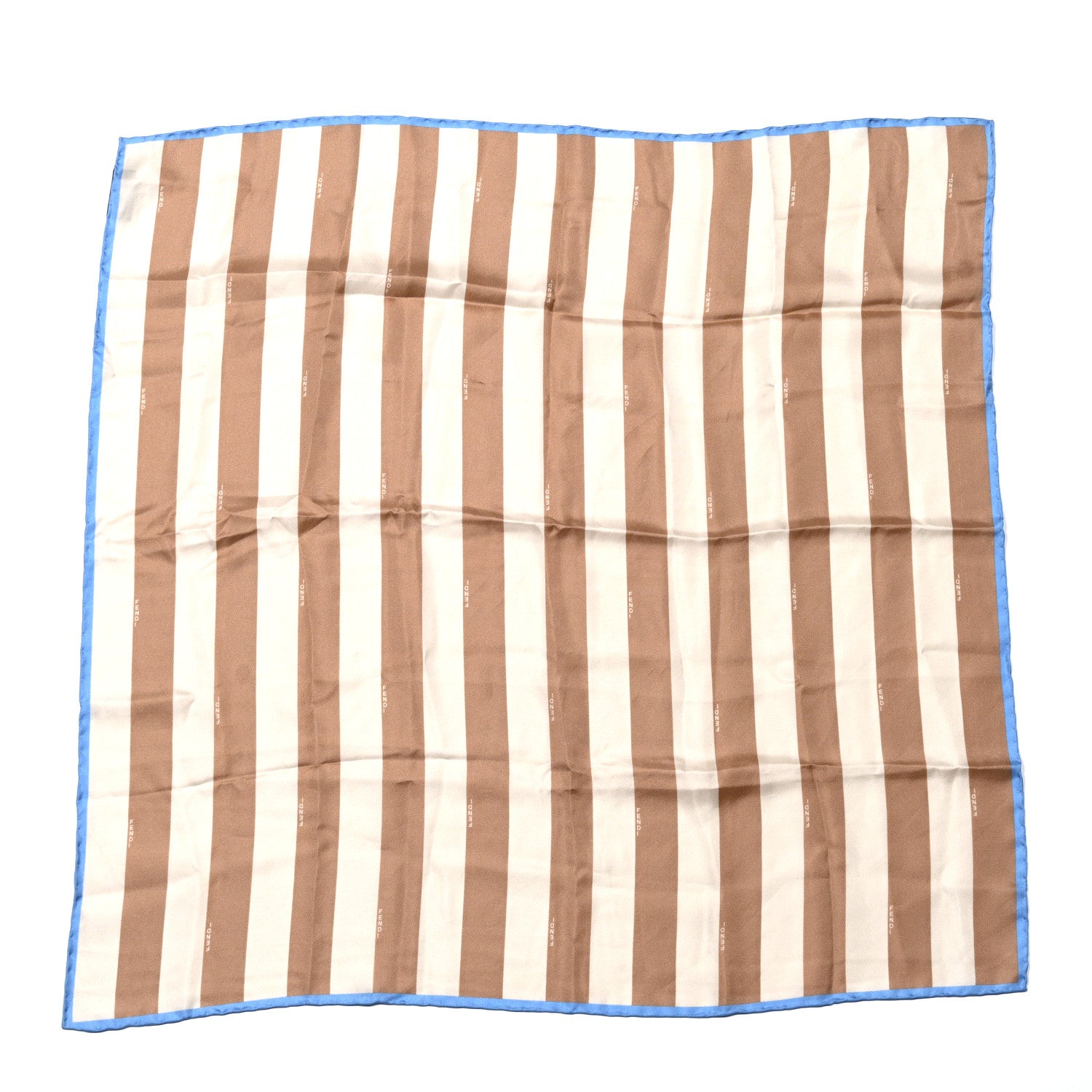 Fendi Silk Pequin Scarf Beige 1 of 3