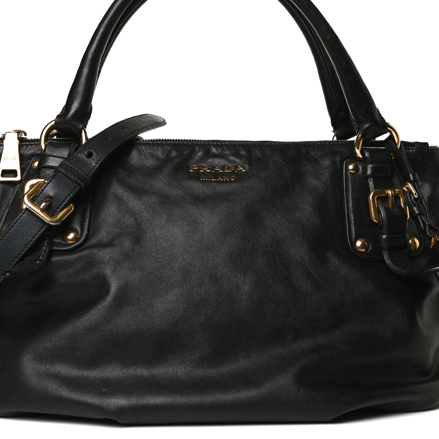 Prada Soft Calf Tote Black 16 of 16
