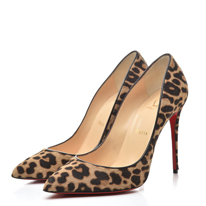Christian Louboutin Calf Hair Jaguar Pigalle Follies 100 Pumps 38 Brown 3 of 12