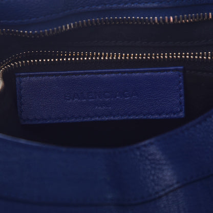 Balenciaga Chevre Gold Metallic Edge Hardware City Bleu Roi 7 of 8