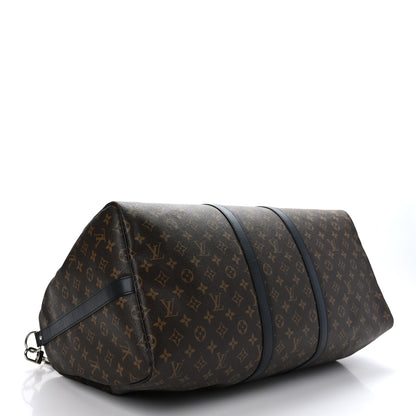 Louis Vuitton Monogram Macassar Keepall Bandouliere 55 4 of 12