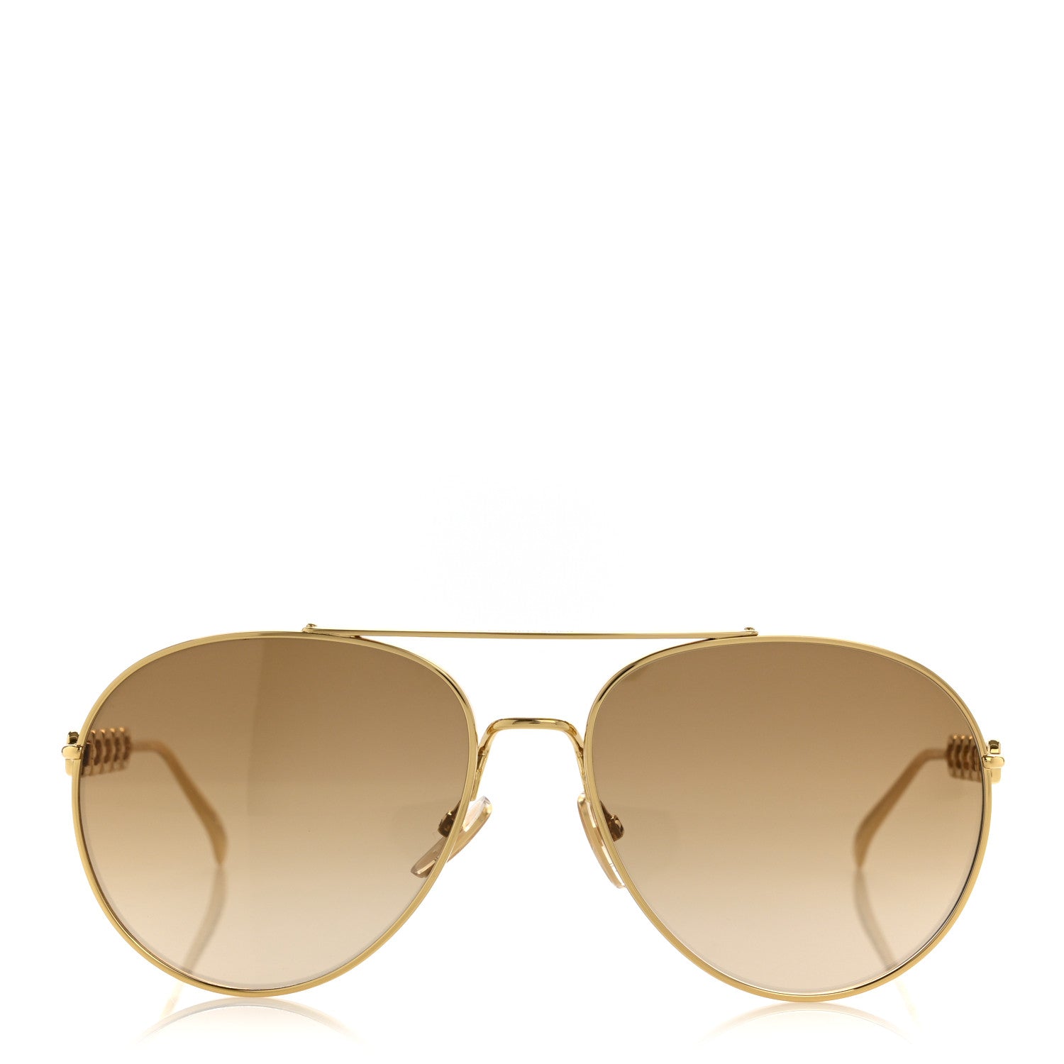 Louis Vuitton Metal My LV Chain Pilot Sunglasses Z1539W Gold 2 of 9