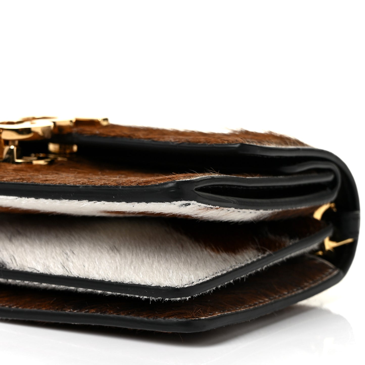 Calf Hair Large Jessie Chain TB Bag Brown