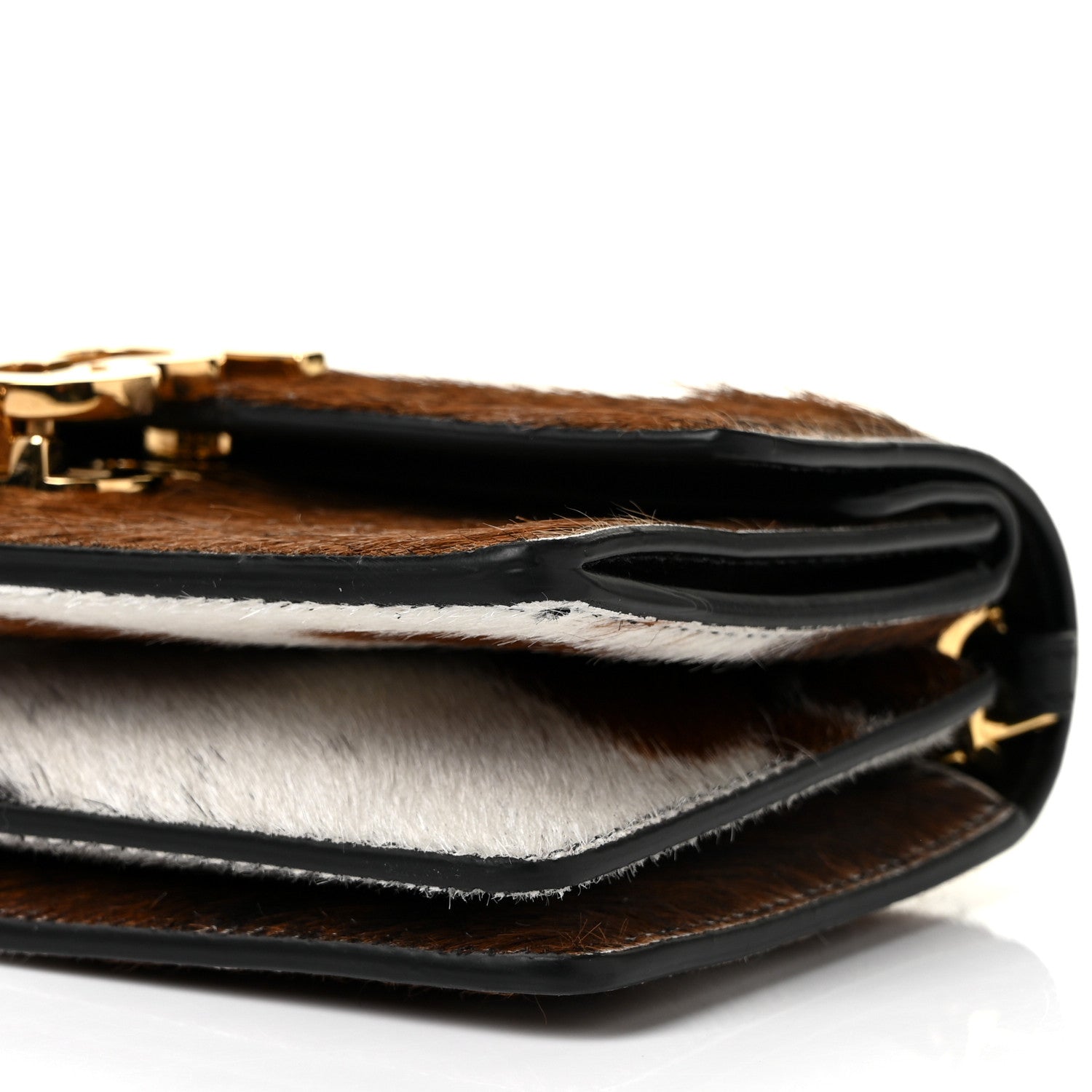 Burberry Calf Hair Large Jessie Chain TB Bag Brown 7 of 8