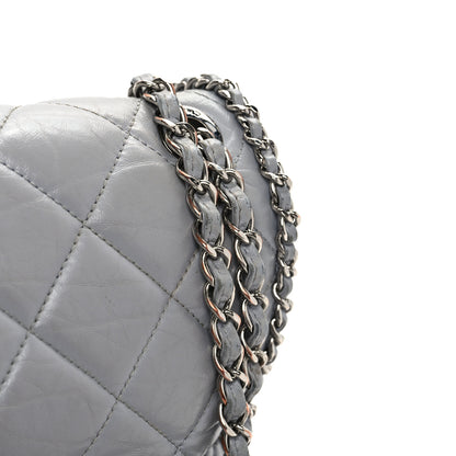 Chanel Crumpled Calfskin Medium Chain All Over Flap Grey 10 of 16