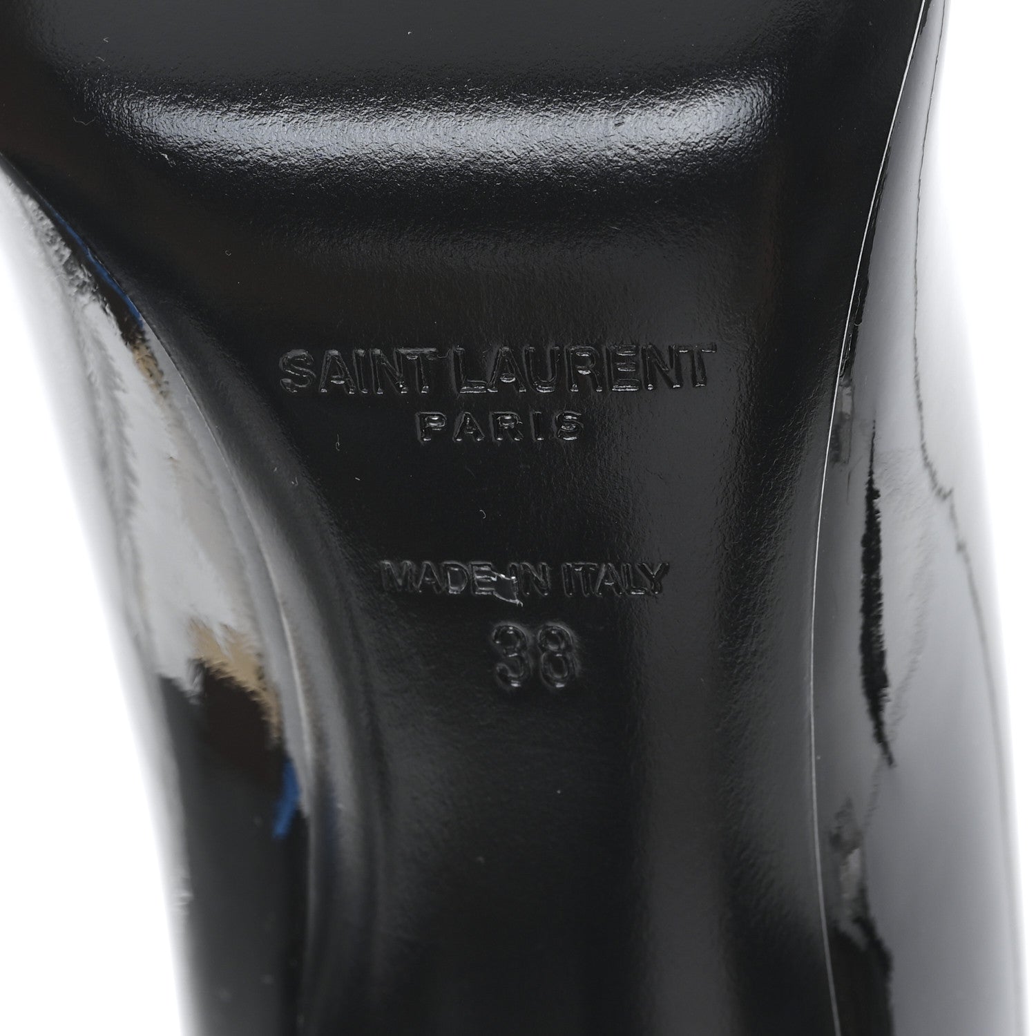 Saint Laurent Patent Opyum 85 Pumps 38 Black 7 of 10
