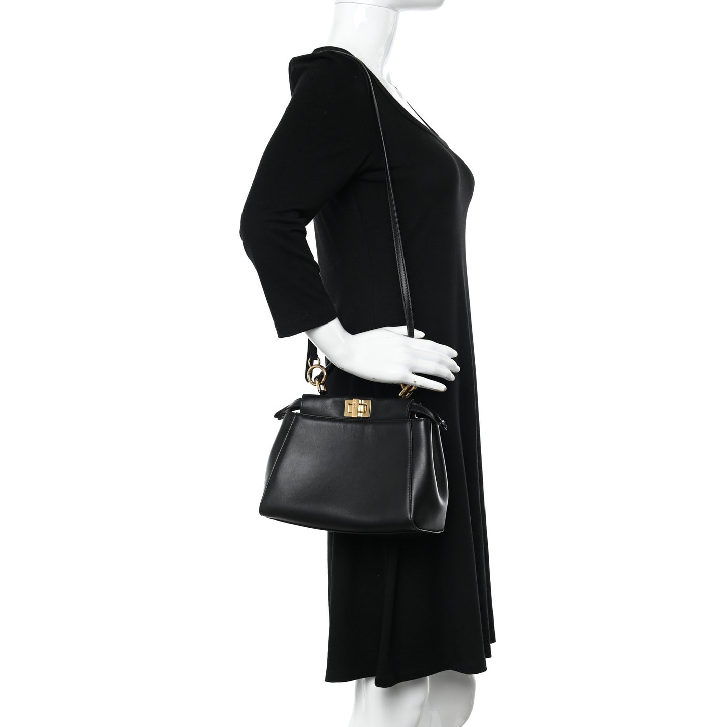 Nappa Mini Peekaboo Iconic Satchel Black