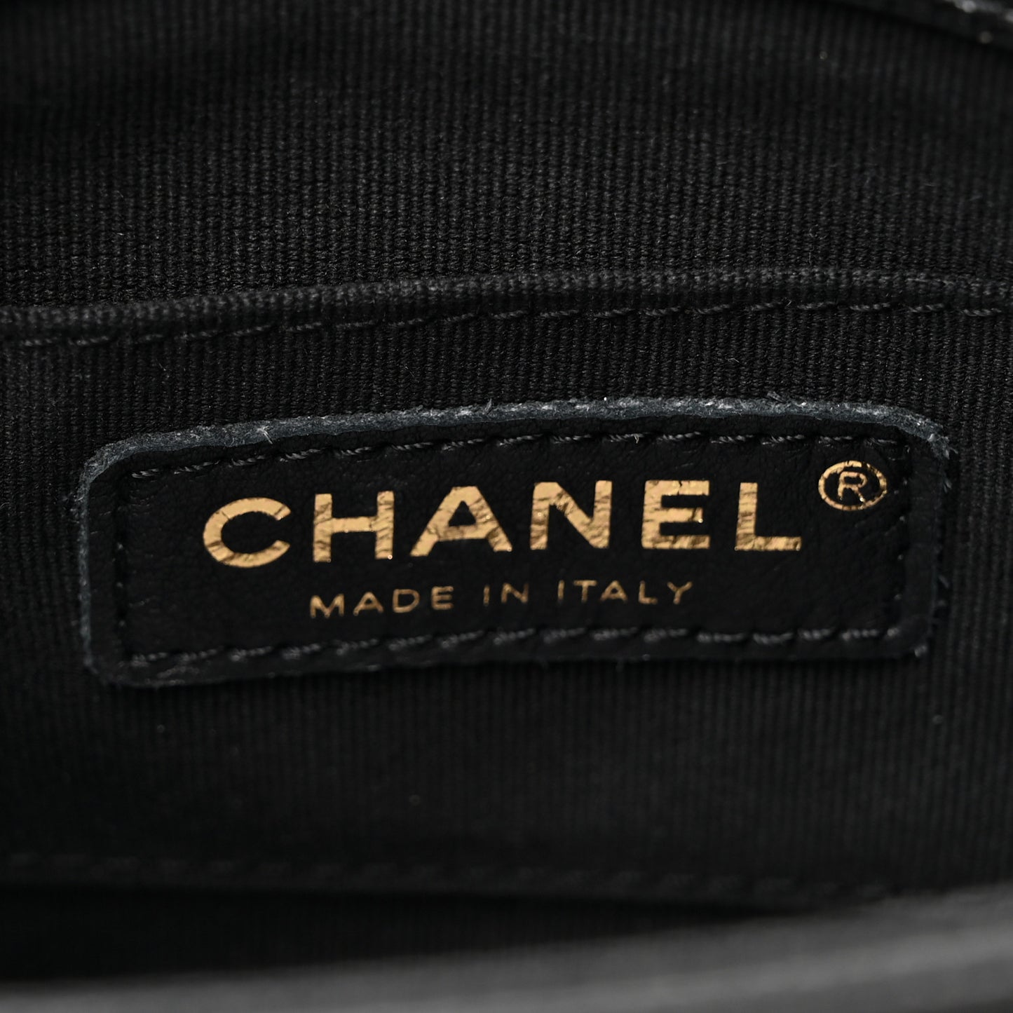 Shiny Caviar Quilted Small Duma Pockets Drawstring Backpack Black