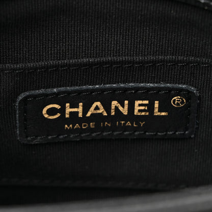 Chanel Shiny Caviar Quilted Small Duma Pockets Drawstring Backpack Black 7 of 10