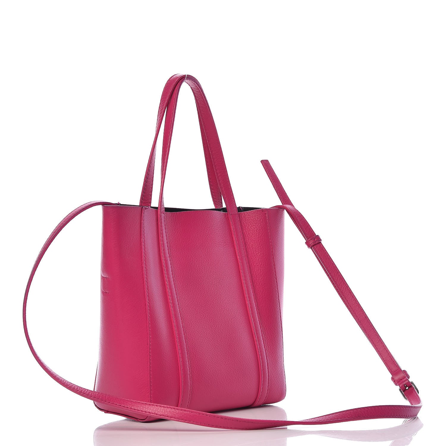 Balenciaga Calfskin XXS Everyday Tote Rose Magenta Black 3 of 16