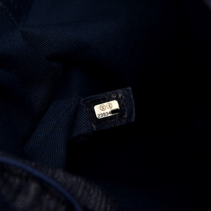 Chanel Canvas Large Deauville Backpack Denim Blue 6 of 8