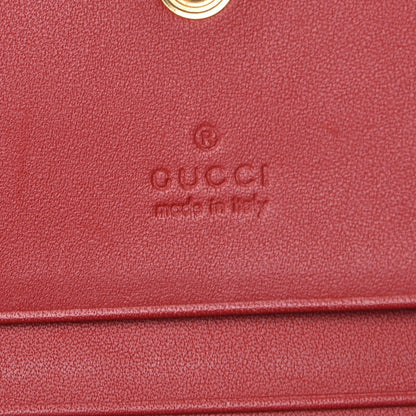 Gucci GG Supreme Monogram Blooms Card Case Beige Blue Navy Hibiscus Red 6 of 9