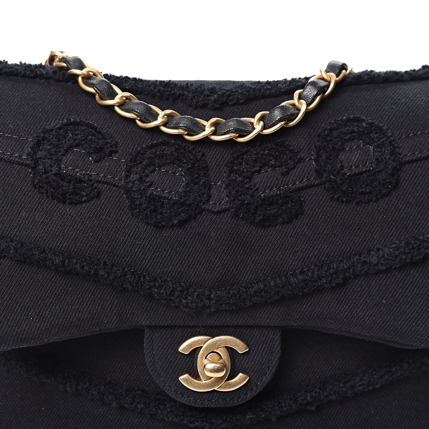Denim Coco Flap Black