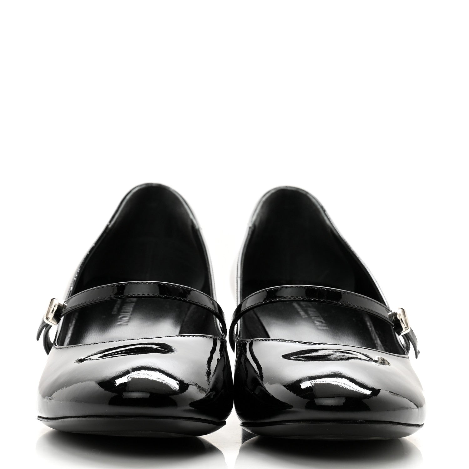 Louis Vuitton Patent Uniformes Silhouette 40mm Pumps 39.5 Black 2 of 10