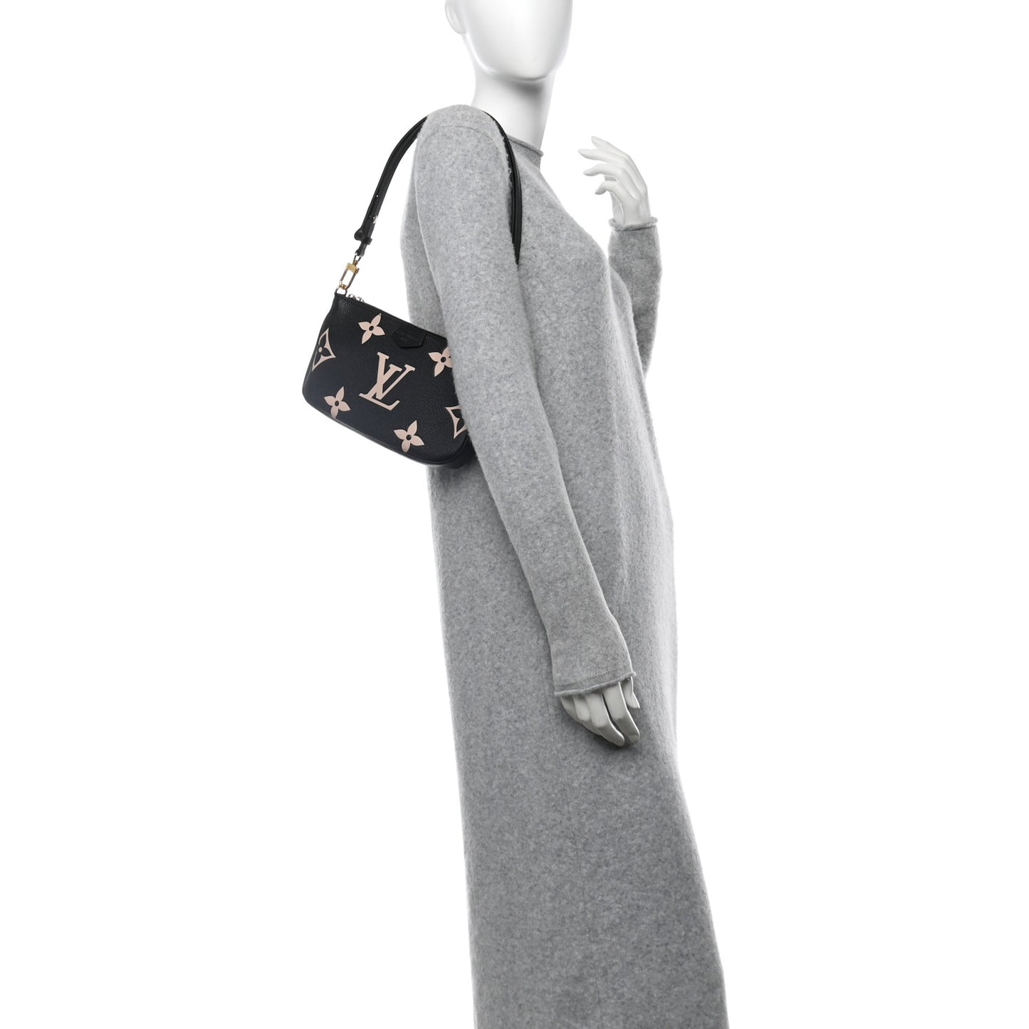 Empreinte Monogram Giant Multi Pochette Accessories Large Pochette Black Beige