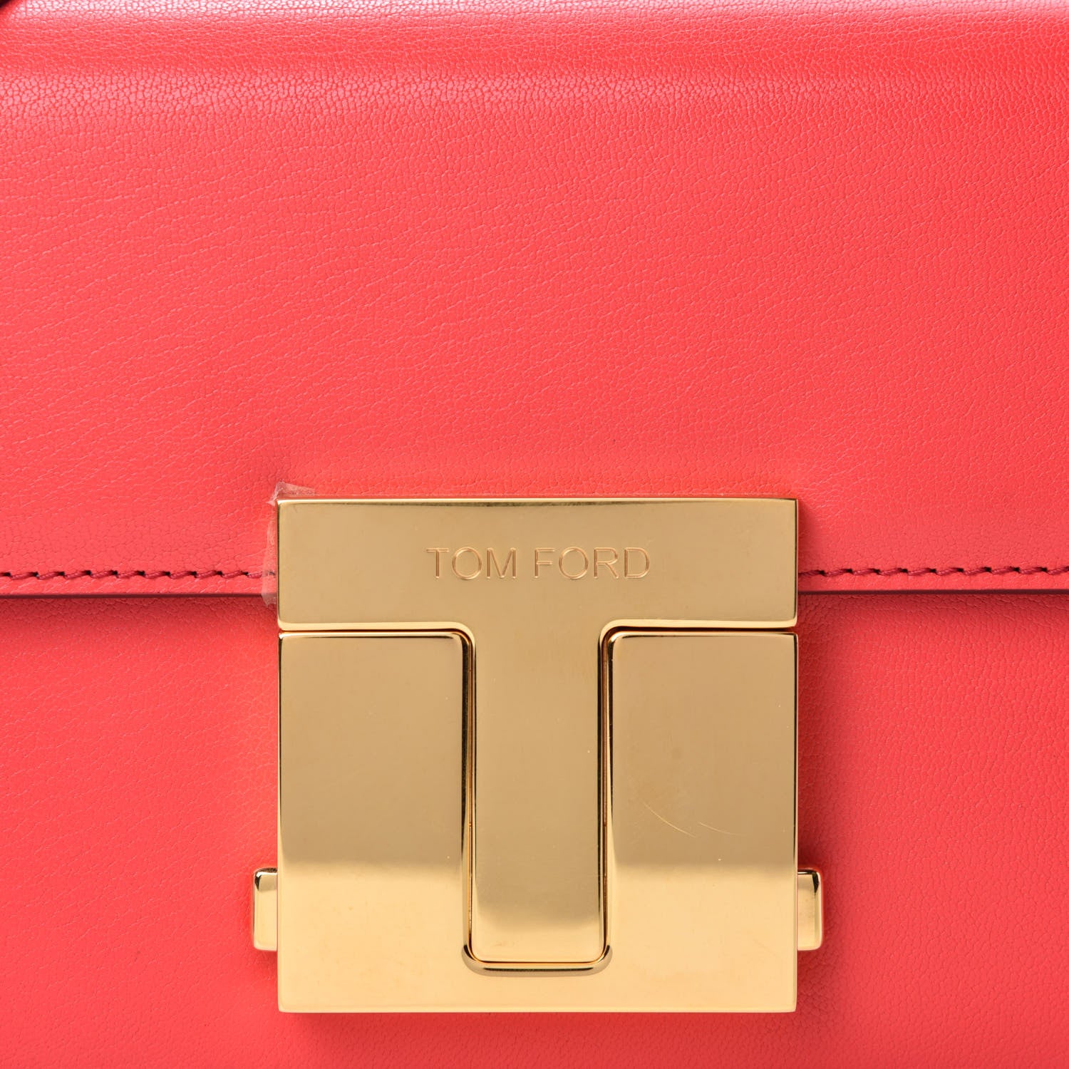 Tom Ford Shiny Goatskin T Clasp Shoulder Bag Red 12 of 12