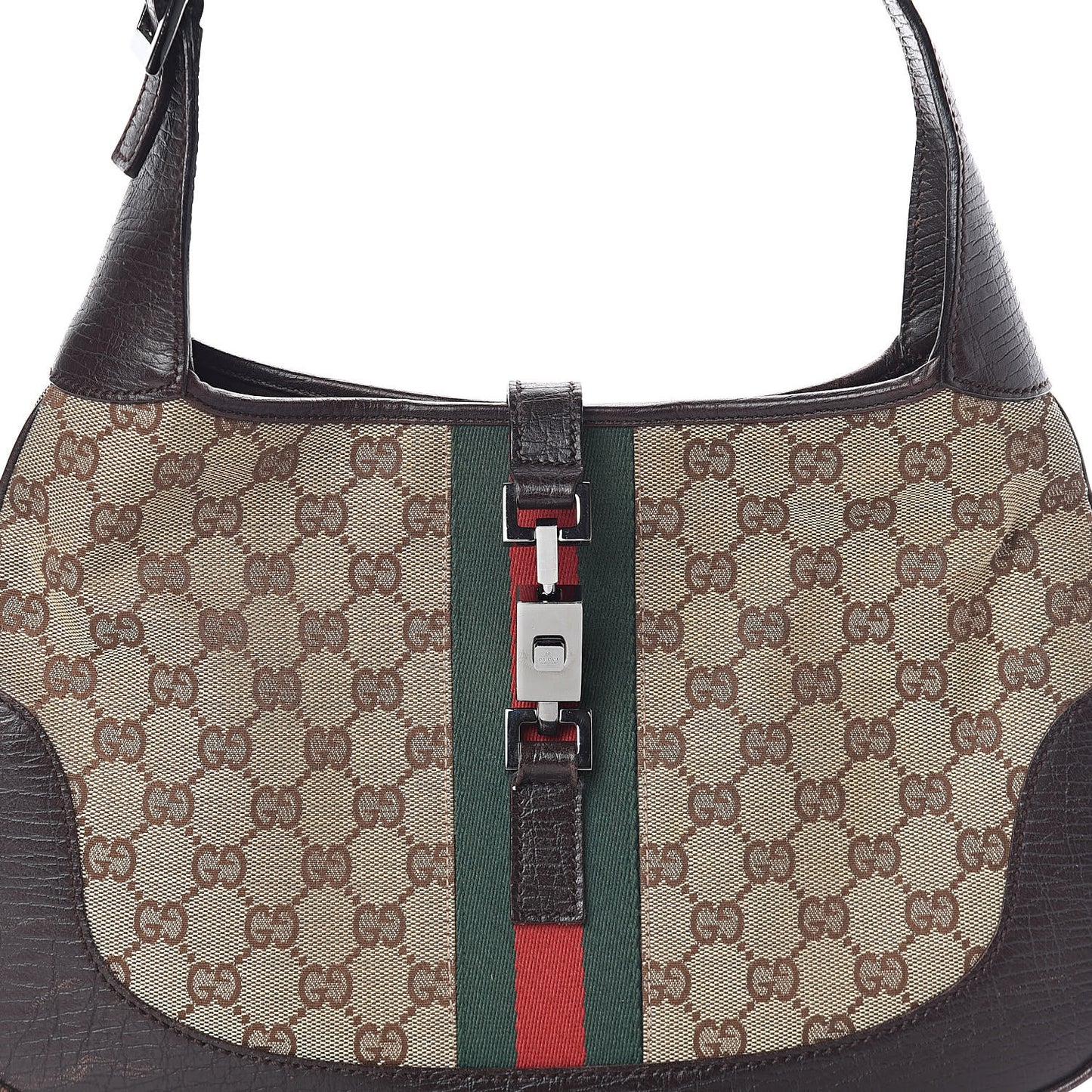 Monogram Web Jackie O Hobo Dark Brown