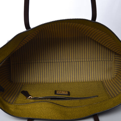 Fendi Zucca Spalmati Small Roll Tote Tobacco Yellow 4 of 9