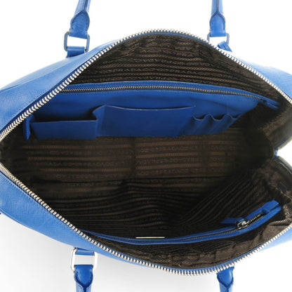 Prada Saffiano Briefcase Cobalto 6 of 10