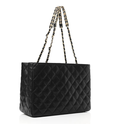 Chanel Caviar Quilted Small Shopping Tote Black 3 of 11