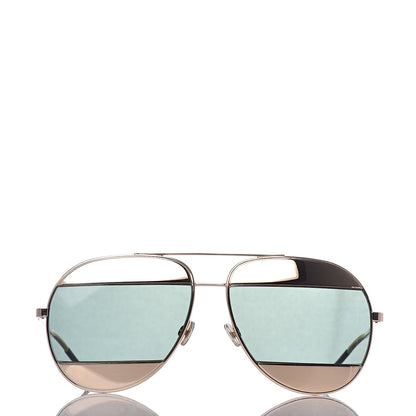 Christian Dior Split 1 Aviator Sunglasses Gold 2 of 8