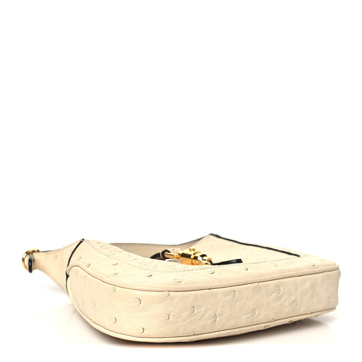 Gucci Ostrich Mini Jackie 1961 Hobo Ivoire 4 of 11