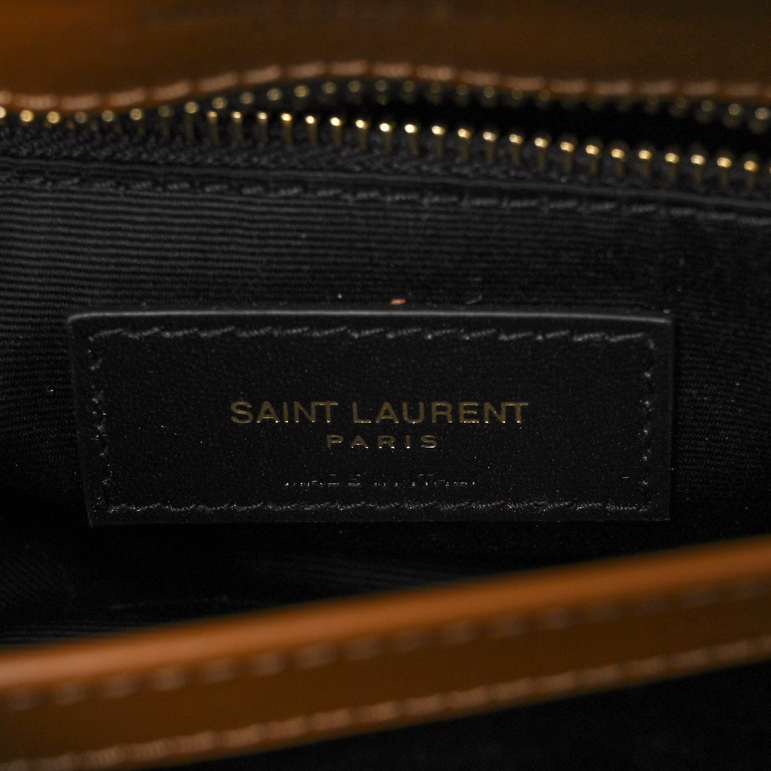 Saint Laurent Calfskin Y Quilted Monogram Toy Loulou Crossbody Bag Dark Natural 6 of 9