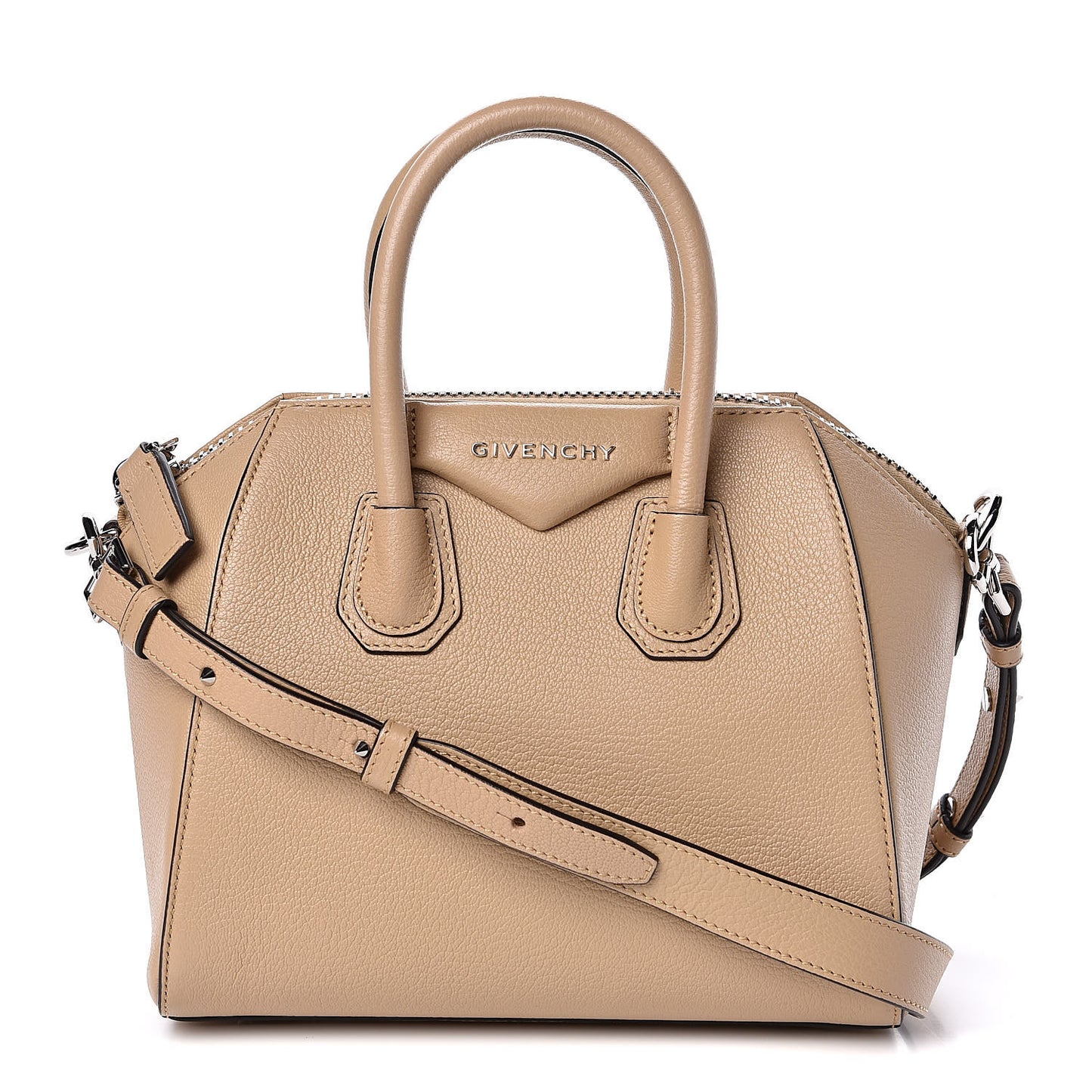 Sugar Goatskin Mini Antigona Nude