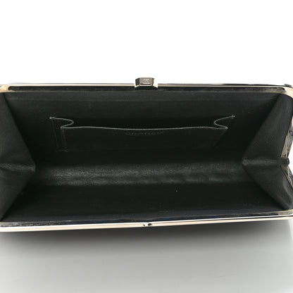 Chanel Lambskin Crystal CC Quilted Clutch Black 6 of 13