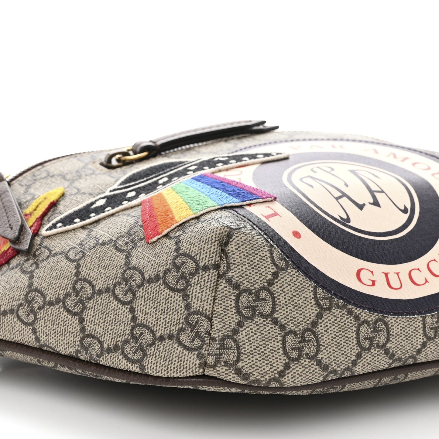 GG Supreme Monogram Courrier Belt Bag Beige New Acero