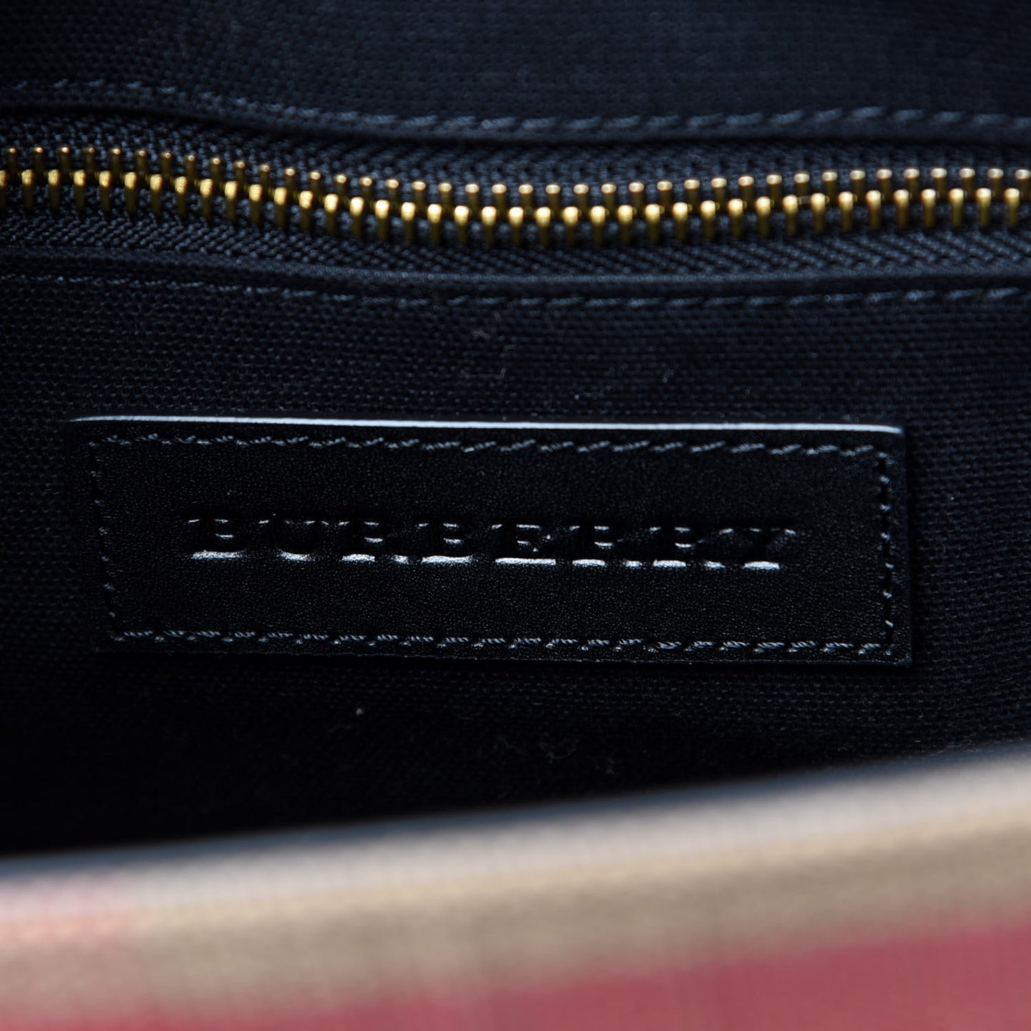 Canvas Mega Check Large Baildon Messenger Bag Black