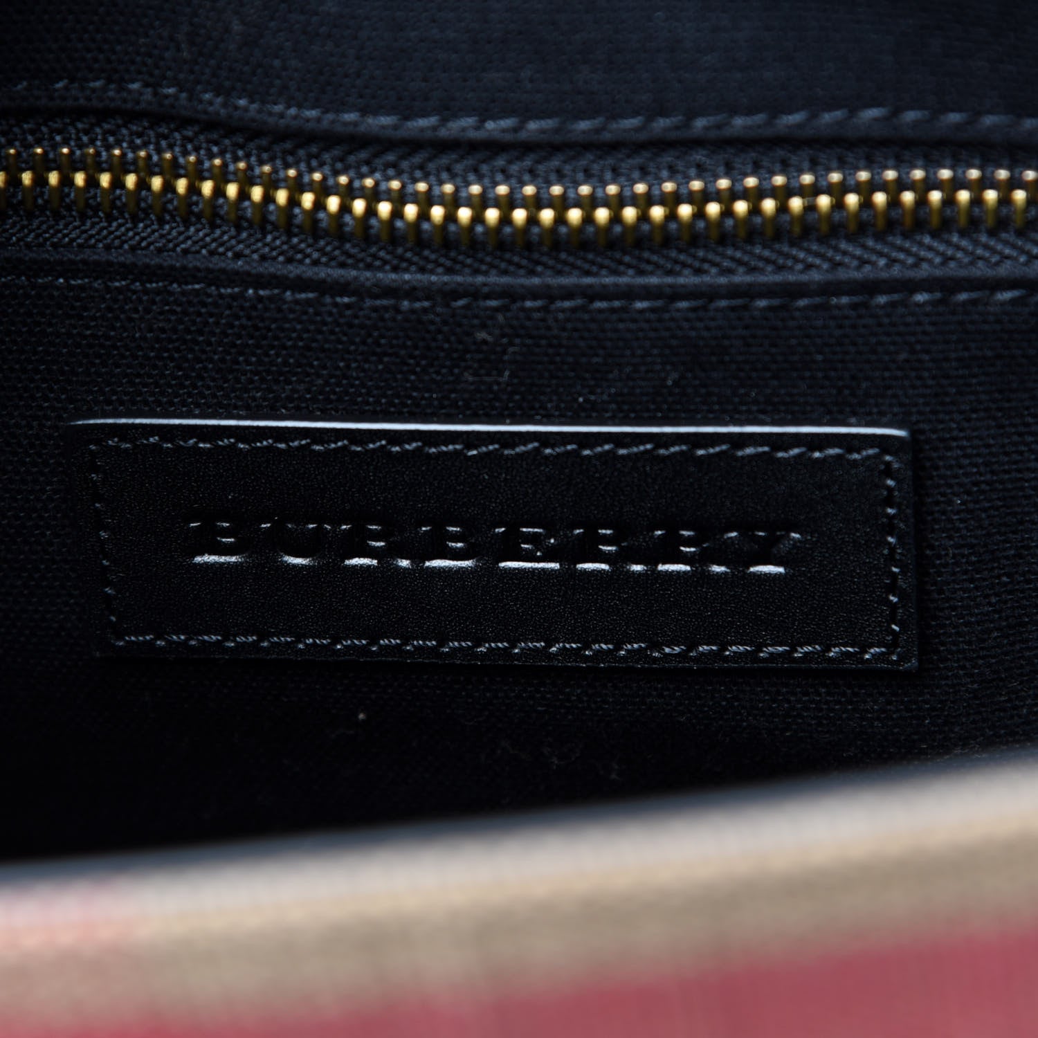 Burberry Canvas Mega Check Large Baildon Messenger Bag Black 6 of 10