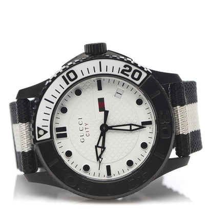 Gucci Stainless Steel Nylon 44mm Sport Quartz Watch Black 3 of 6