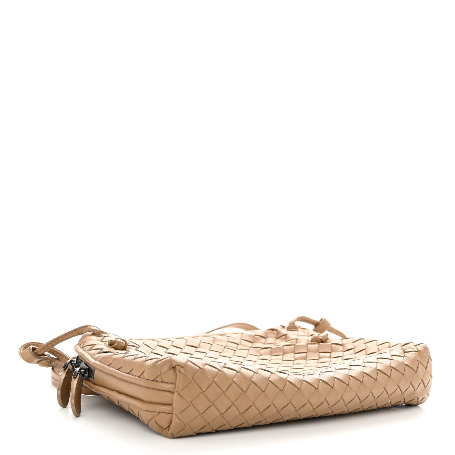Bottega Veneta Nappa Intrecciato Nodini Crossbody Messenger Camel 4 of 10