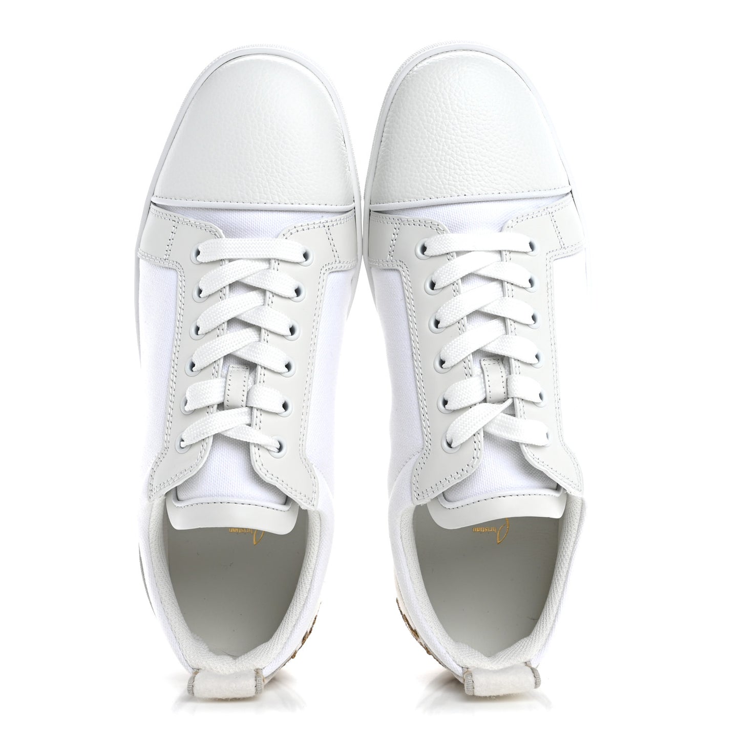 Calfskin Mens Fun Junior Low Top Sneaker 42.5 White