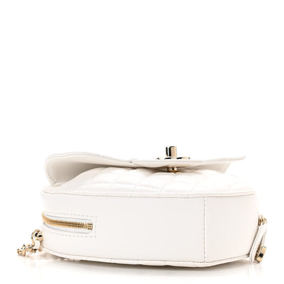 Chanel Lambskin Quilted CC In Love Heart Bag White 4 of 11