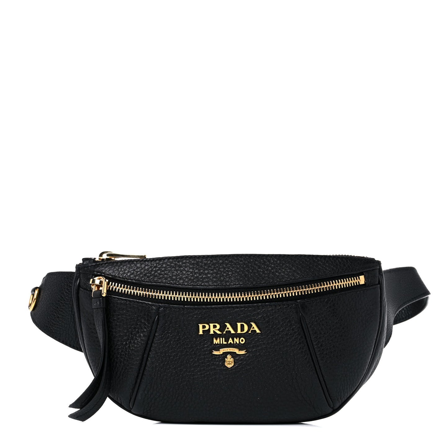 Vitello Daino Small Belt Bag Black