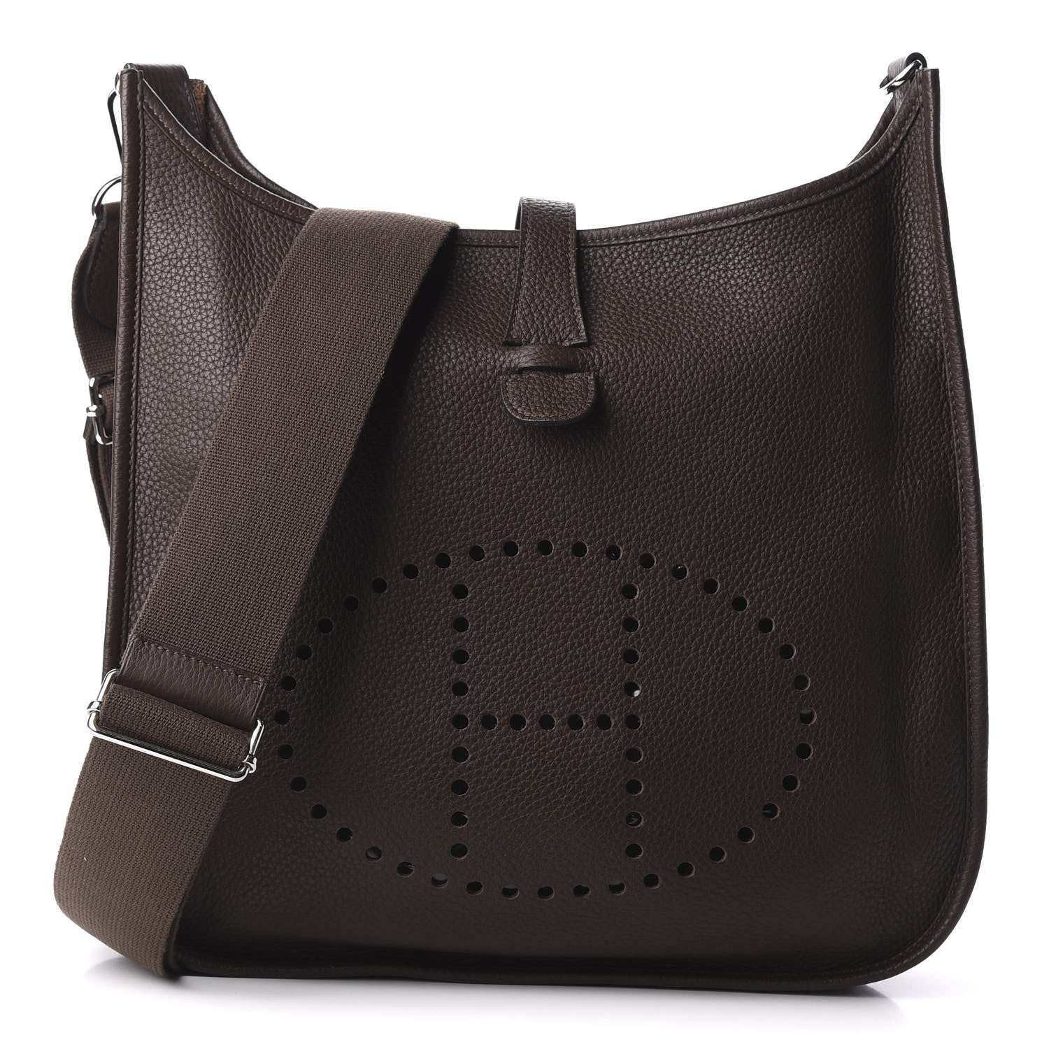 Hermes Taurillon Clemence Evelyne III GM Cacao 1 of 9