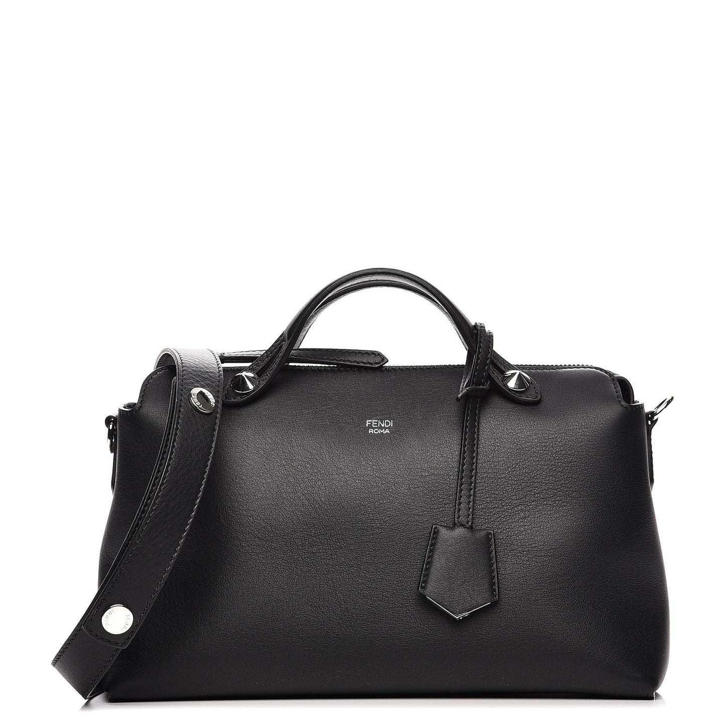 Vitello Dolce Medium By The Way Boston Bag Black