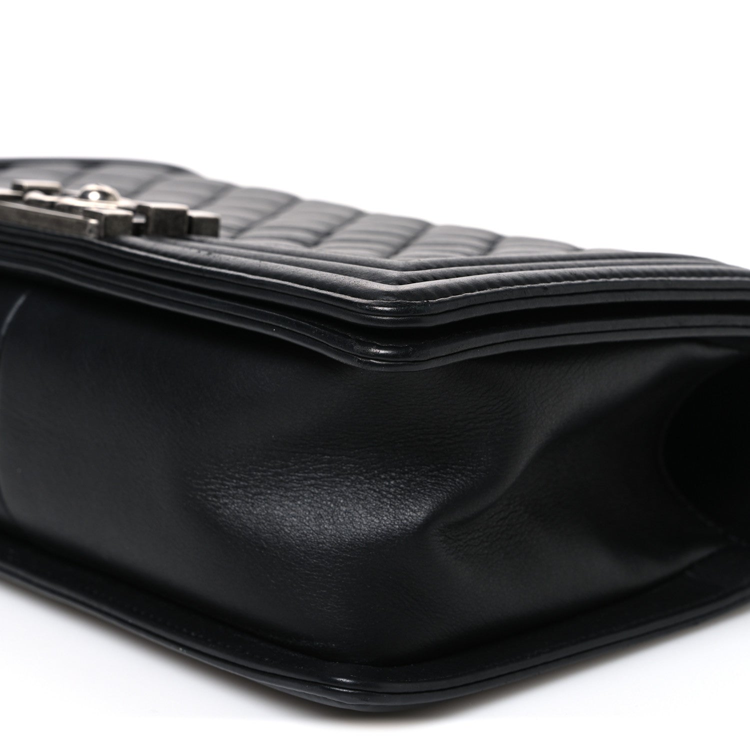 Chanel Lambskin Quilted Medium Boy Flap Black 9 of 9